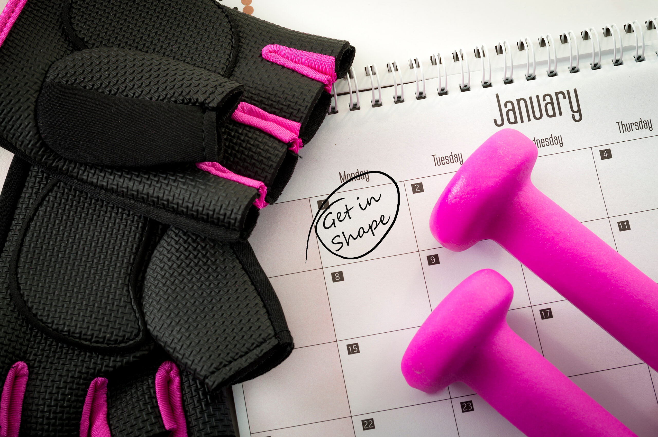 new year calendar, january 1, fitness goal, weight loss, obesity